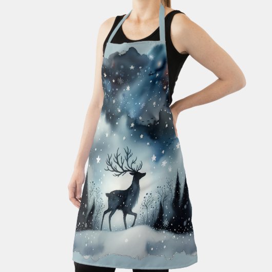 Starry Winter Night Deer Schort (Insitu)