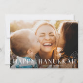 Starry Wish | Foto van Elegant Hanukkah Feestdagenkaart (Voorkant)