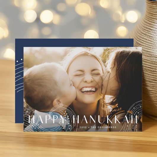 Starry Wish | Foto van Elegant Hanukkah Feestdagenkaart