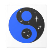 " Starry Ying Yang Symbool " Notitieblok (Voorkant)