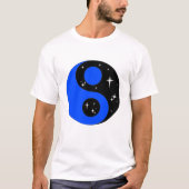 " Starry Ying Yang Symbool " T-shirt (Voorkant)