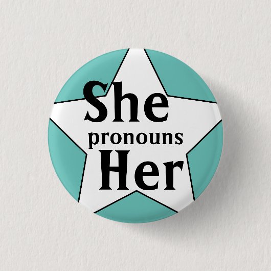 Starry ze haar woordvoerders ronde button 3,2 cm (Voorkant)