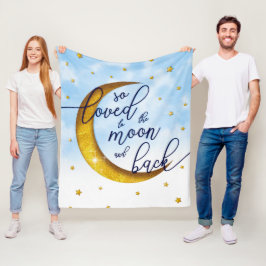 Starry zo geliefd naar de maan en terug fleece deken