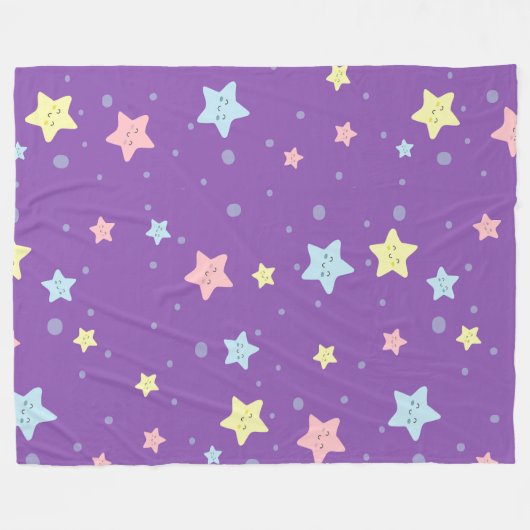 Stars1 Fleece Deken (Voorkant (Horizontaal))