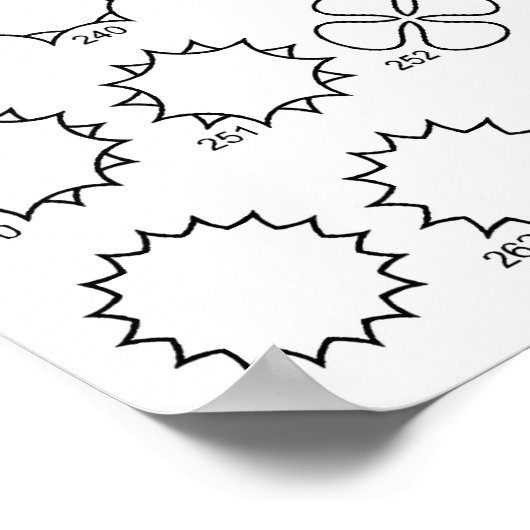 Stars 2 Tattoo Flash Poster (Hoek)