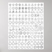 Stars 2 Tattoo Flash Poster (Voorkant)