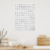 Stars 2 Tattoo Flash Poster (Keuken)