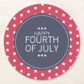 Stars 4e juli Onafhankelijkheidsdag Onderzetters (Voorkant)