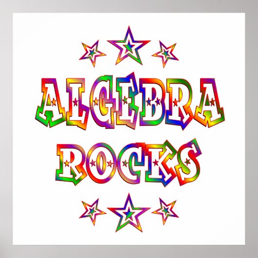 Stars Algebra Rocks Poster (Voorkant)