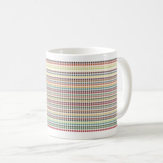 Stars Aligned - Tekstloos Multikleur Ontwerp Koffiemok (Voorkant rechts)