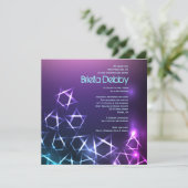 STARS and LIGHTS Bar Bat Mitzvah Invitation Kaart (Staand voorkant)