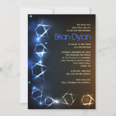 STARS and LIGHTS Bar Bat Mitzvah Invitation Kaart (Voorkant)