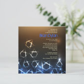 STARS and LIGHTS Bar Bat Mitzvah Invitation Kaart (Staand voorkant)