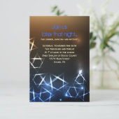 STARS and LIGHTS Bar Bat Mitzvah Party Card Kaart (Staand voorkant)