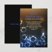 STARS and LIGHTS Bar Bat Mitzvah Party Card Kaart (Voorkant / Achterkant)