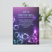 STARS and LIGHTS Bar Bat Mitzvah Party Card Kaart (Staand voorkant)