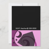 Stars and Moon Birthday Invitation Kaart (Achterkant)