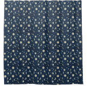 Stars and Moon Pattern Douchegordijn (Voorkant)