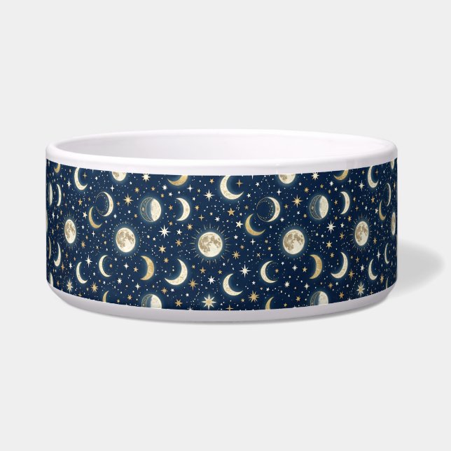 Stars and Moon Pattern  Voerbakje (Rechts)