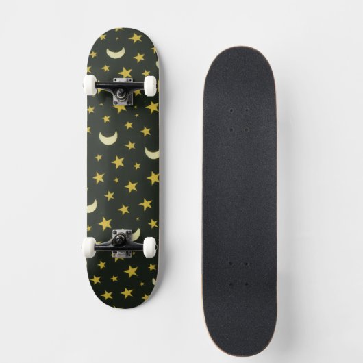 Stars and Moons Persoonlijk Skateboard (Voorkant)