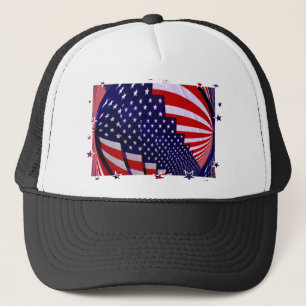 Stars and Stripe_ Verenigde Staten Trucker Pet