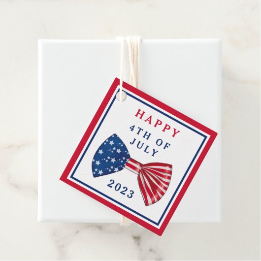 Stars And Stripes 4 juli Bedankjes Labels (In situ)