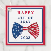Stars And Stripes 4 juli Bedankjes Labels (Voorkant)