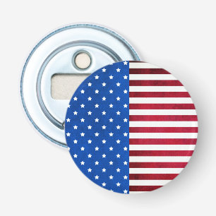 Stars and Stripes American Flag van Shirley Taylor Button Flesopener
