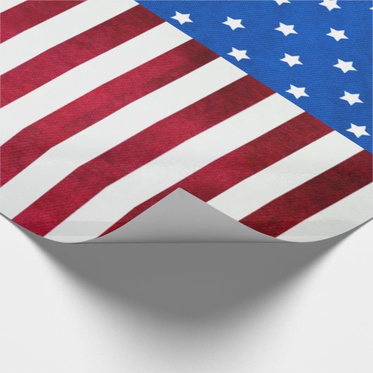 Stars and Stripes American Flag van Shirley Taylor Cadeaupapier (Hoek)