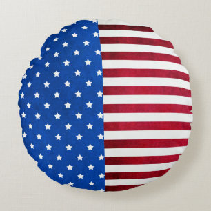 Stars and Stripes American Flag van Shirley Taylor Rond Kussen
