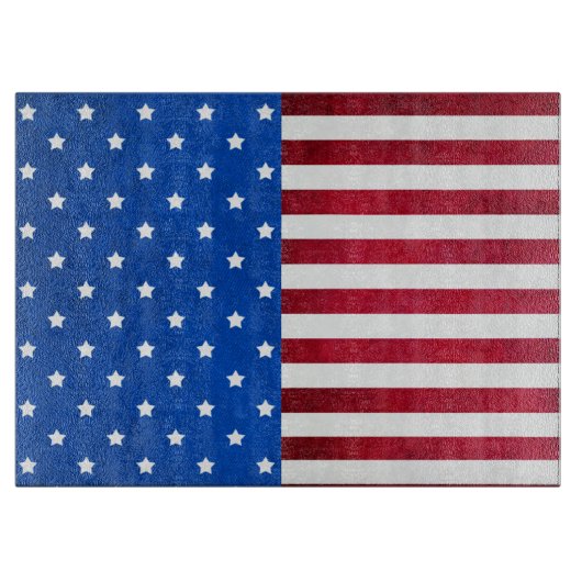 Stars and Stripes American Flag van Shirley Taylor Snijplank (Voorkant)