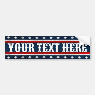 Stars and Stripes Amerikaanse Vlag Patriotisch Bumpersticker
