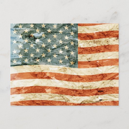 Stars and Stripes Briefkaart (Voorkant)