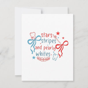 Stars and Stripes en Parelwitten 4 juli Kaart