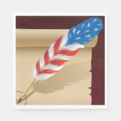 Stars And Stripes Feather Servet (Voorkant)