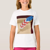 Stars And Stripes Feather T-shirt (Voorkant)