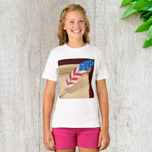 Stars And Stripes Feather T-shirt