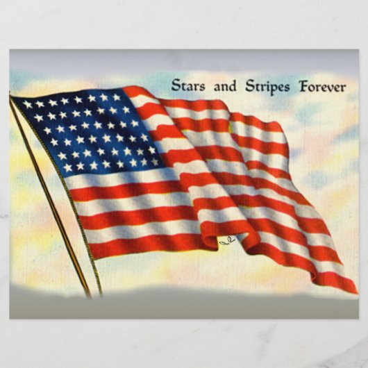 Stars and Stripes Forever, 4th of July Flyer (Voorkant)