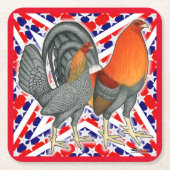 Stars and Stripes Gamefowl Kartonnen Onderzetters (Voorkant)