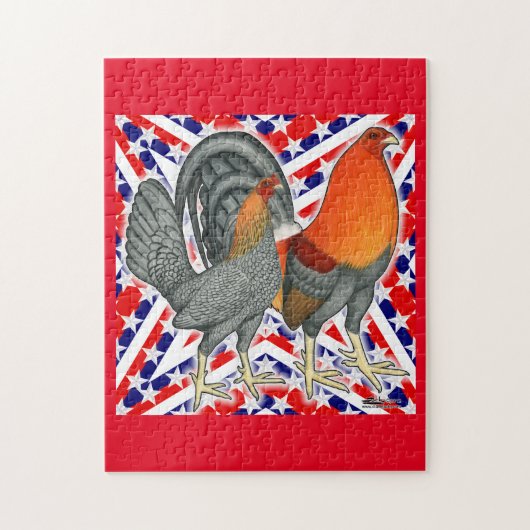 Stars and Stripes Gamefowl Legpuzzel (Verticaal)