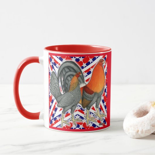 Stars and Stripes Gamefowl Mok (Met donut)