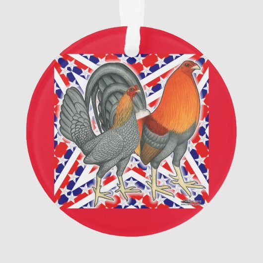 Stars and Stripes Gamefowl Ornament (achterkant)