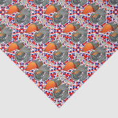 Stars and Stripes Gamefowl Tissuepapier (Detail)
