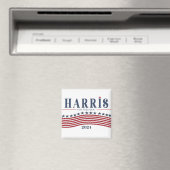 Stars and Stripes Harris voor President 2024 Sign Magneet (Insitu (Vaatwasser))