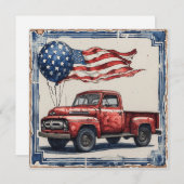 Stars and Stripes Journey:  glorie Feestdagenkaart (Voorkant / Achterkant)