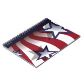 Stars and stripes notebook (aanpasbaar) notitieboek (Linkerzijde)