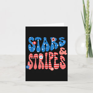 Stars and Stripes Onafhankelijkheidsdag Patriottis Kaart