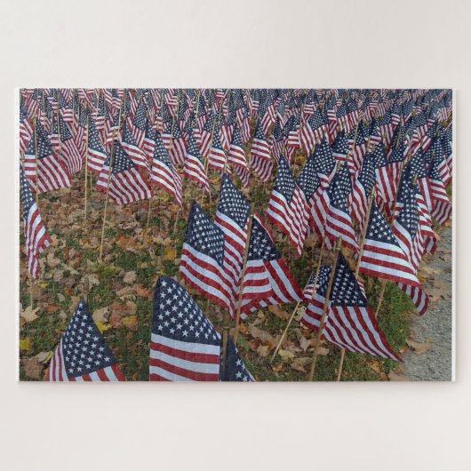 Stars and Stripes onze veteranen Legpuzzel (Horizontaal)