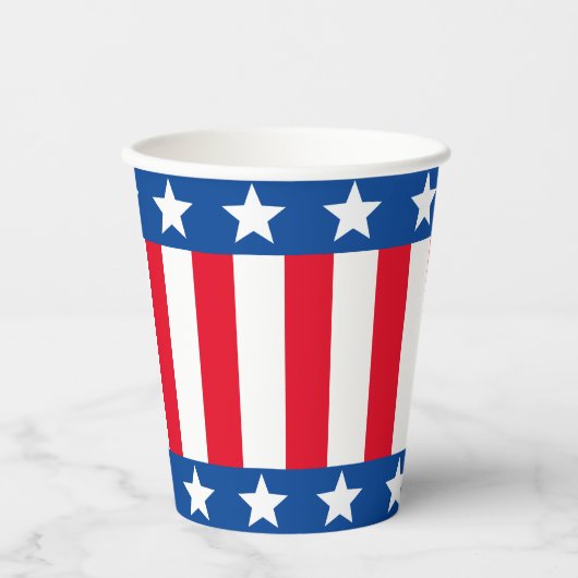 Stars and Stripes Papieren Bekers (Voorkant)