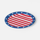 Stars and Stripes Papieren Bordje (Gekanteld)
